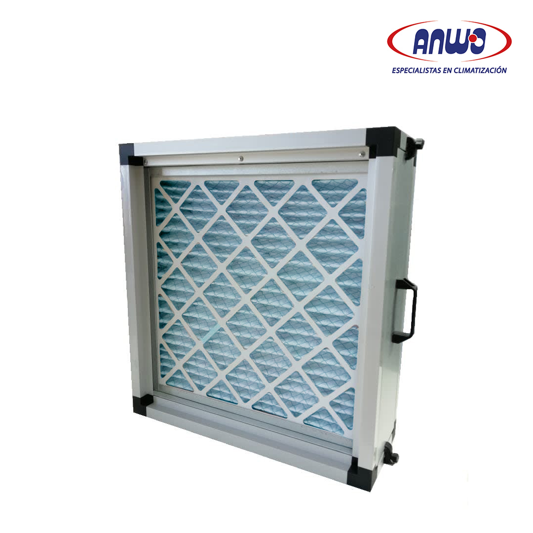 GABINET PORT FILTRO ALUM ARREGL 1X1 - 2 ET 24x24x2-24x24x4 DIM NOM-73.5x73.5x30C...